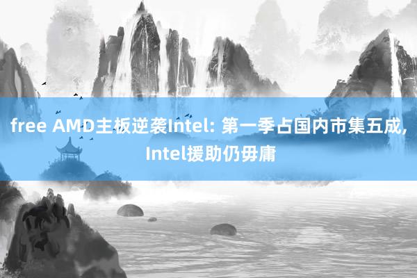 free AMD主板逆袭Intel: 第一季占国内市集五成， Intel援助仍毋庸